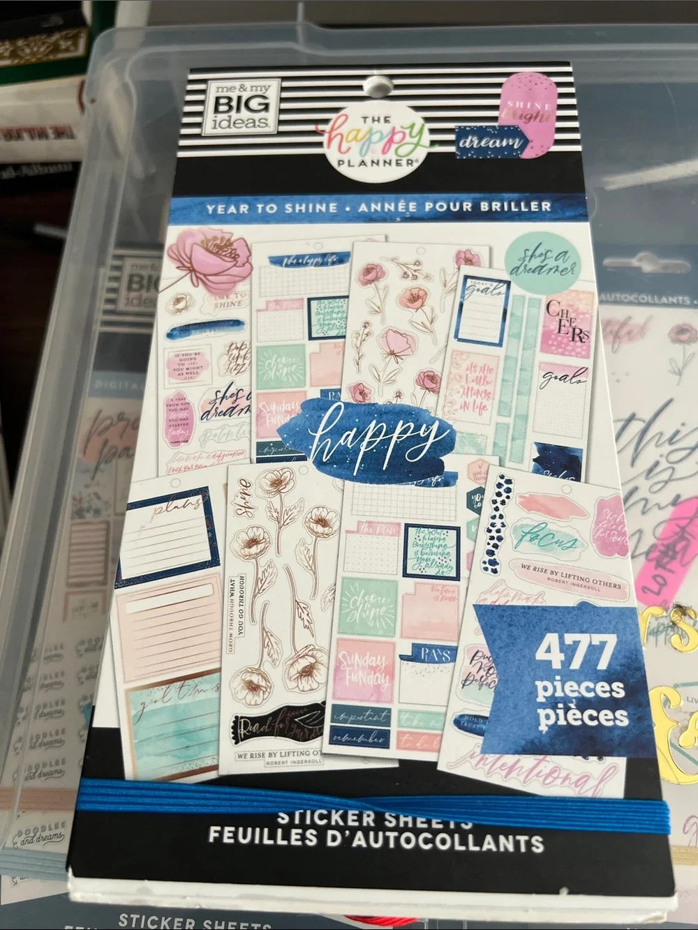 Lot # 5 Happy Planner Sticker Books Used